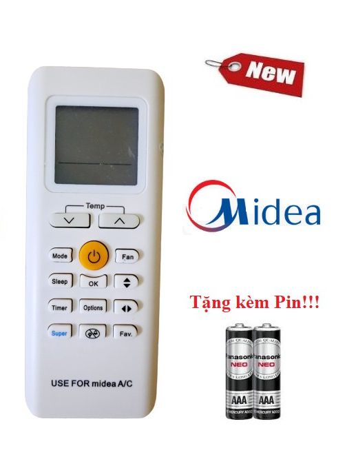 Điều khiển điều hòa midea các dòng midea 1& 2 chiều msafa msaf msab msfr- hàng tốt