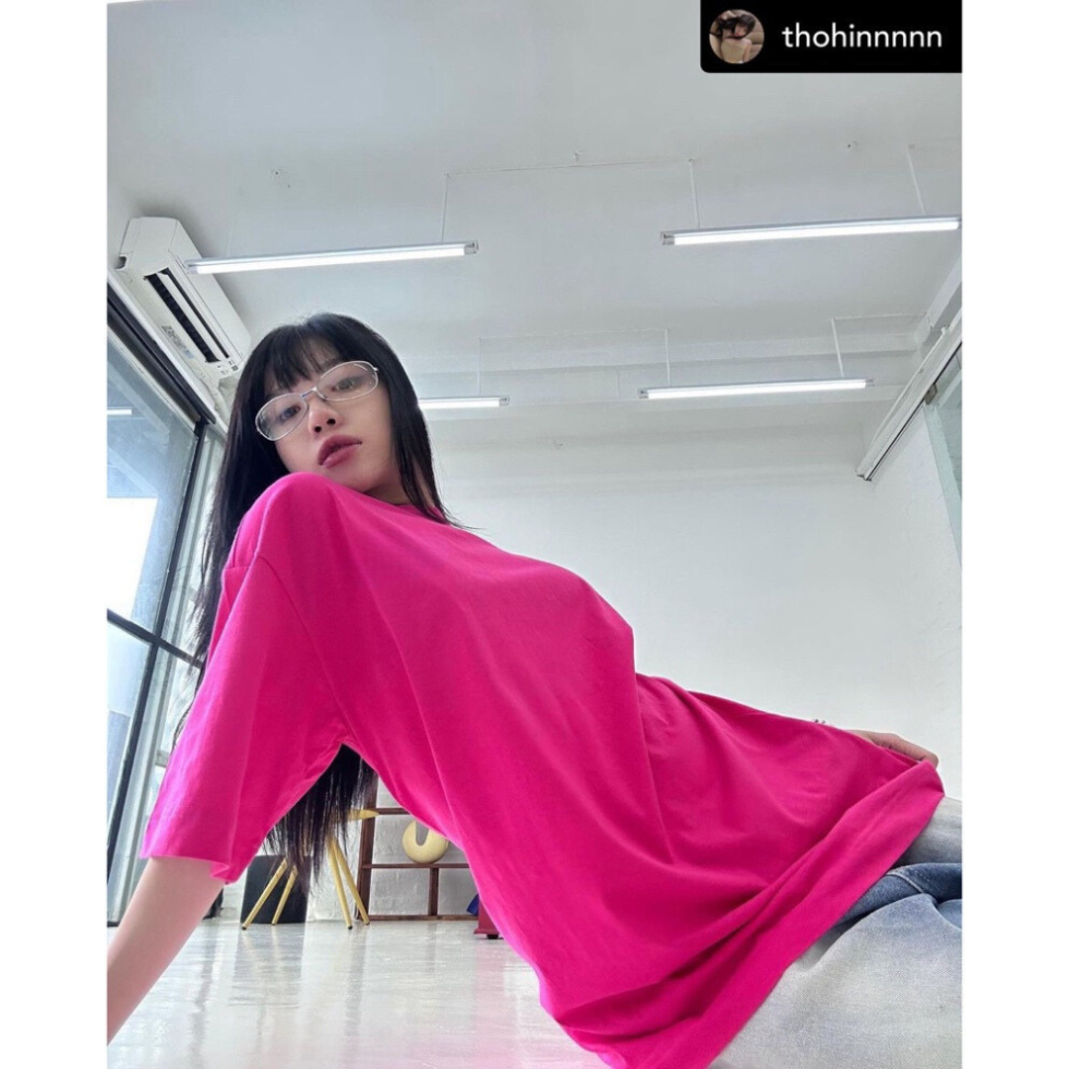 Áo Thun Local Brand Unisex Pink Basic, Áo Phông Unisex 100% Cotton 2 chiều Basic Tee