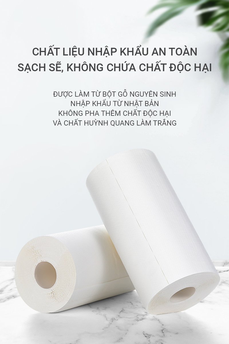Set 2 Cuộn Khăn Giấy Bếp Đa Năng Nhật Bản