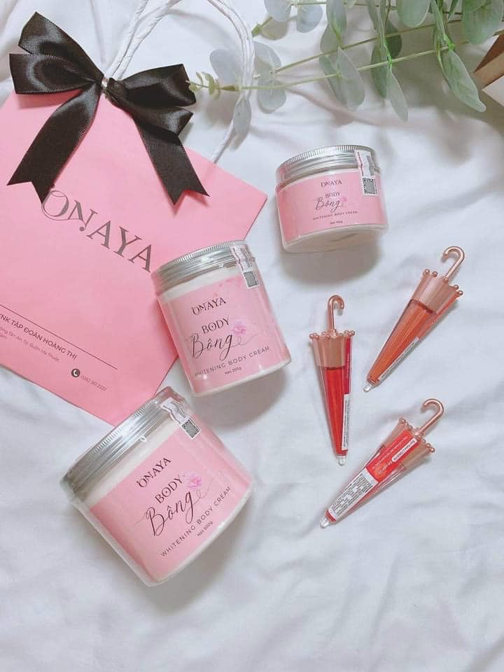 Kem Body Bông ONAYA Dưỡng Trắng Da