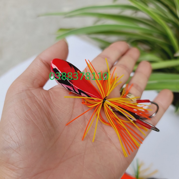 Mồi Câu Lóc Cá Gỗ Lắc 3D Thailan Bản 4.3cm 8g