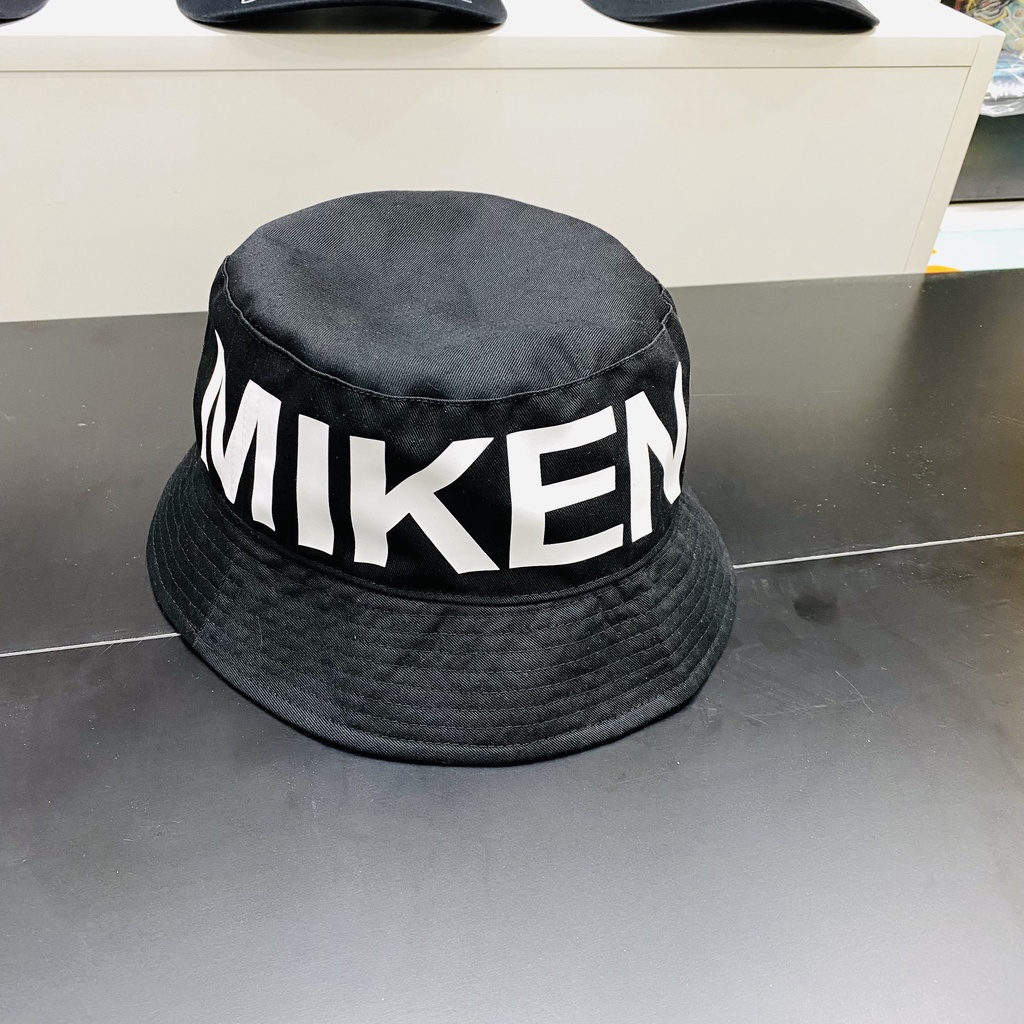 Mũ bucket đen in chữ KEN siêu chất