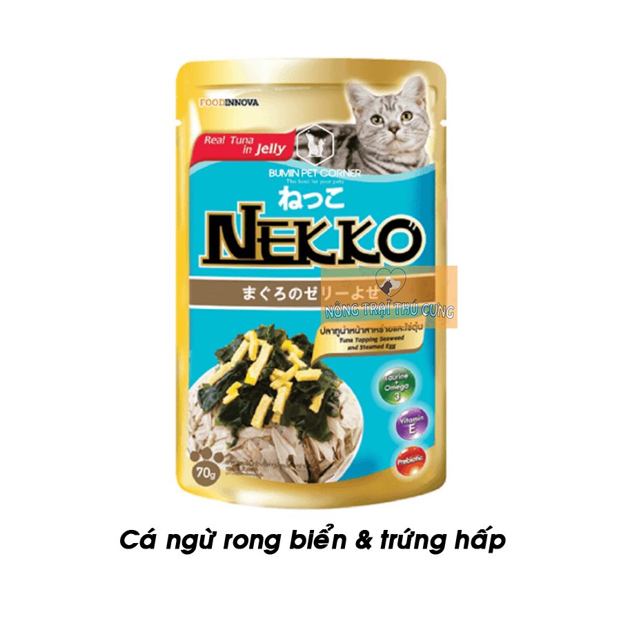 Pate NEKKO JELLY (Dạng Thạch) Cho Mèo Lớn - Đủ 8 vị - 70gr - [Nông Trại Thú Cưng]