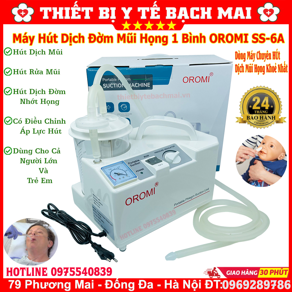 Máy Hút Dịch 1 Bình LUCASS SS-6A Công Nghệ MỸ