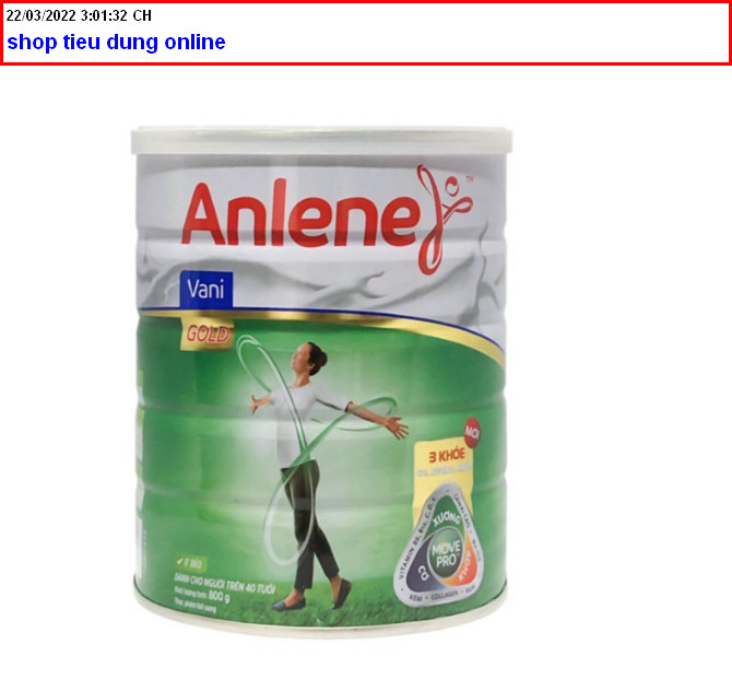 Sữa bột Anlene MovePro hương vani gold hộp 800g (trên 40 tuổi)