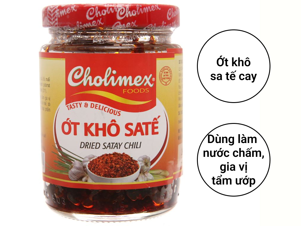 Gia vị Ớt khô sa tế Cholimex hũ 100g 14291