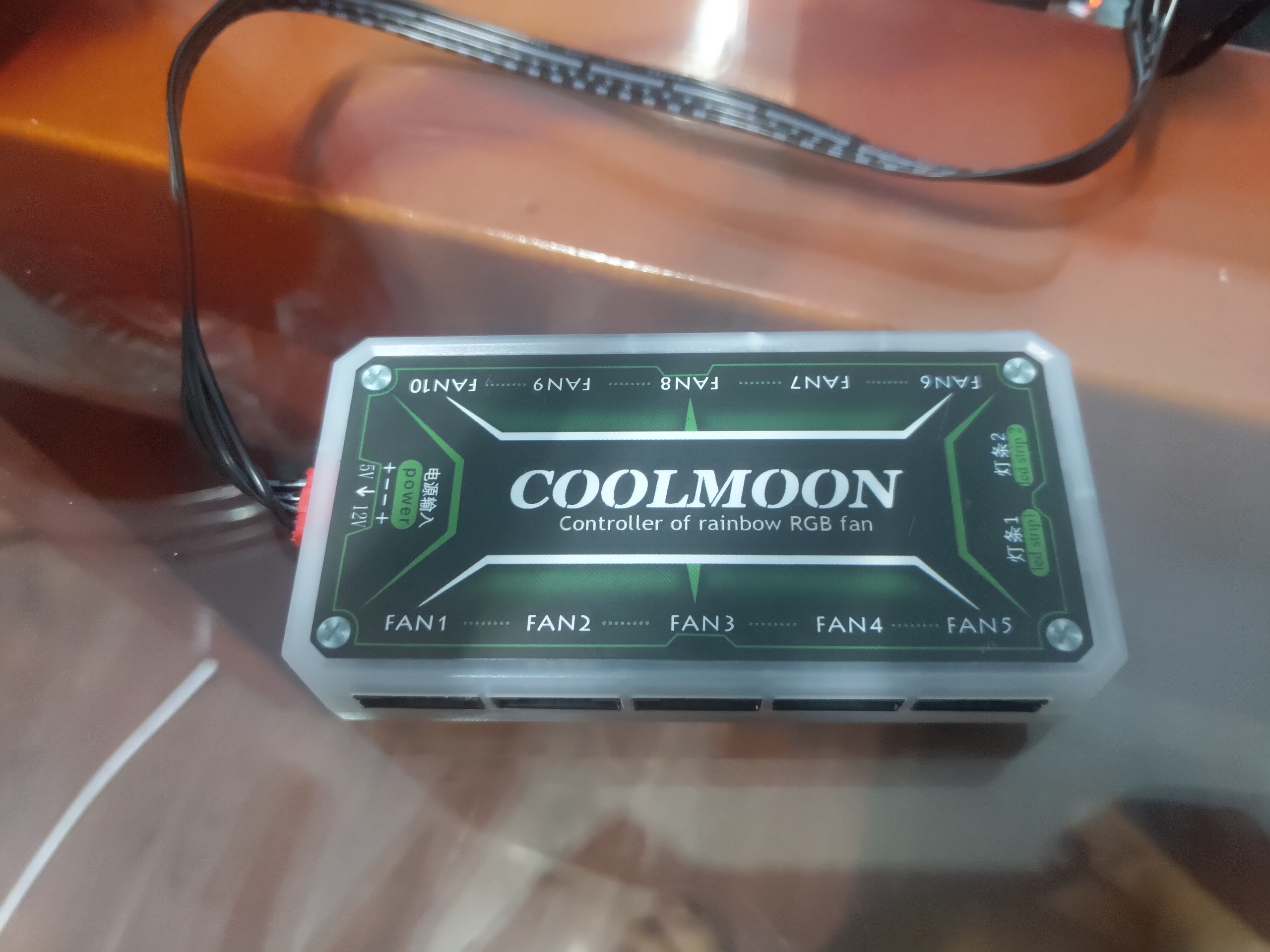 Fan case rgb có viền + hub coolmoon - 6pin - 30 ngày đổi trả miễn phí