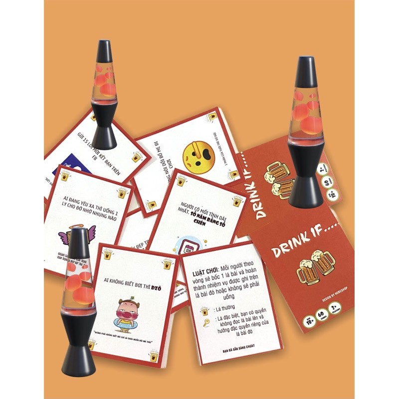 Bộ Bài Drinking Game thử thách giúp tăng phần thú vị cho tụ tập vui chơi cùng bạn bè
