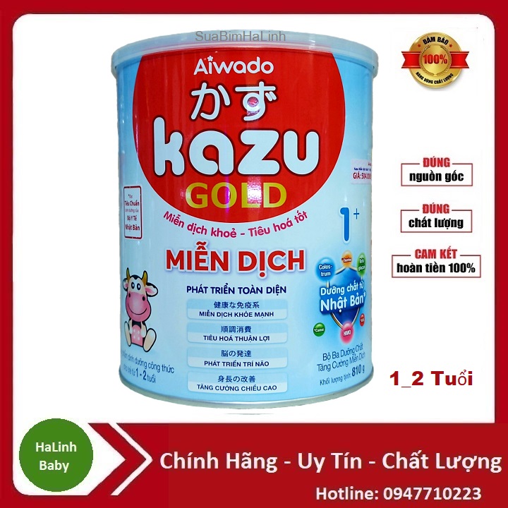 Sữa kazu gold miễn dịch số 0+,1+,2+ .....hsd 2026