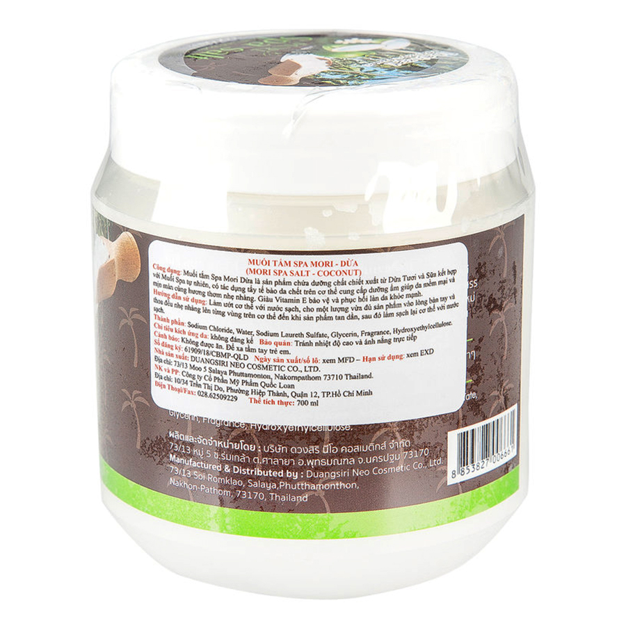 Muối Tắm Spa Sữa Dừa Mori 700Gr