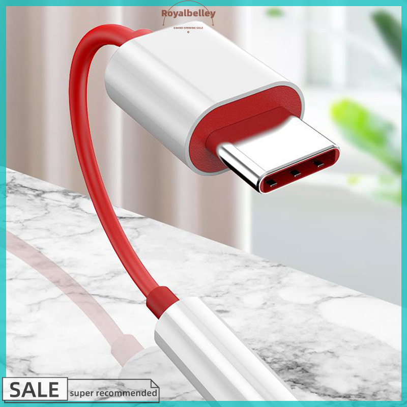 【ROYALBELLEY】 Type C To 3.5mm Headphone Jack Adapter Audio Aux Cable Phone Accessories