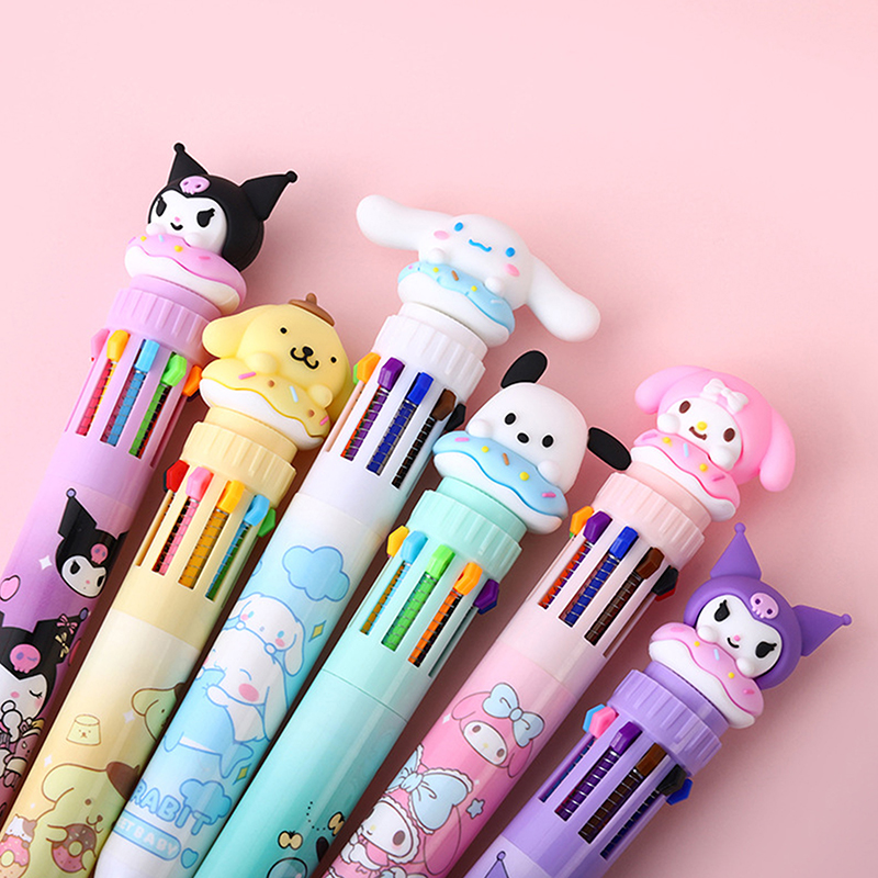 Sanrio%20Press%20Ten%20Color%20Ballpoint%20Pen%20Cartoon%20Kawaii%20Kuromi%20Multi-color%20Students%20Gel%20Pen%20Melody%20Sanrio%20Stationery%20Write%20Cute%20Pens%20-%20Image%208