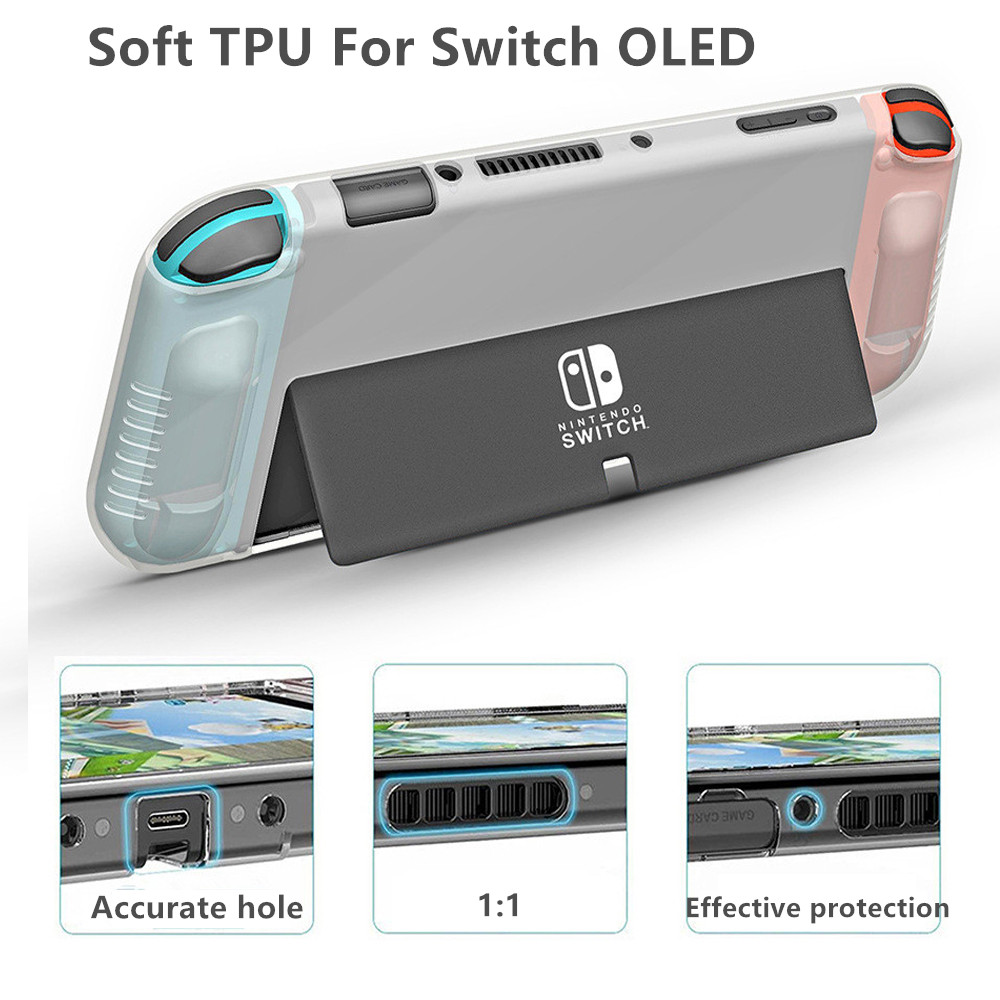 DISOUR Ốp Oled Cho Nintendo Switch Túi Đựng Bảo Vệ Ốp Oled Switch Túi Ốp Silicon Trò Chơi Phụ Kiện Bảo Vệ Mềm