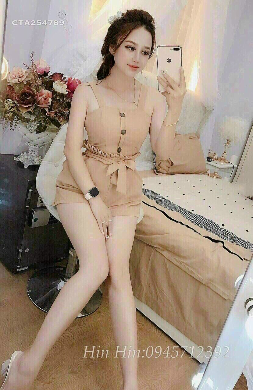 Set bộ 2 dây đùi xếp ly phối khuy siêu đẹp