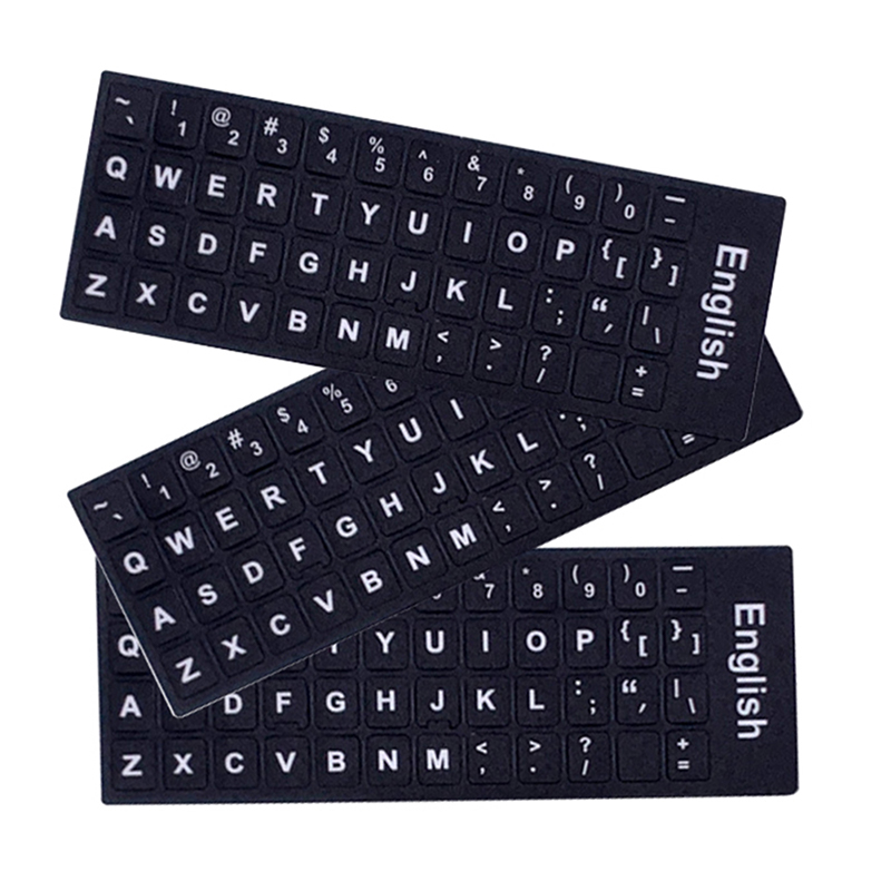 English letters keyboard Stickers Cover Computer Standard Keyboard Stickers Letter Alphabet Layout Sticker for Laptop Desktop PC Cimputer Supplies Leima. 