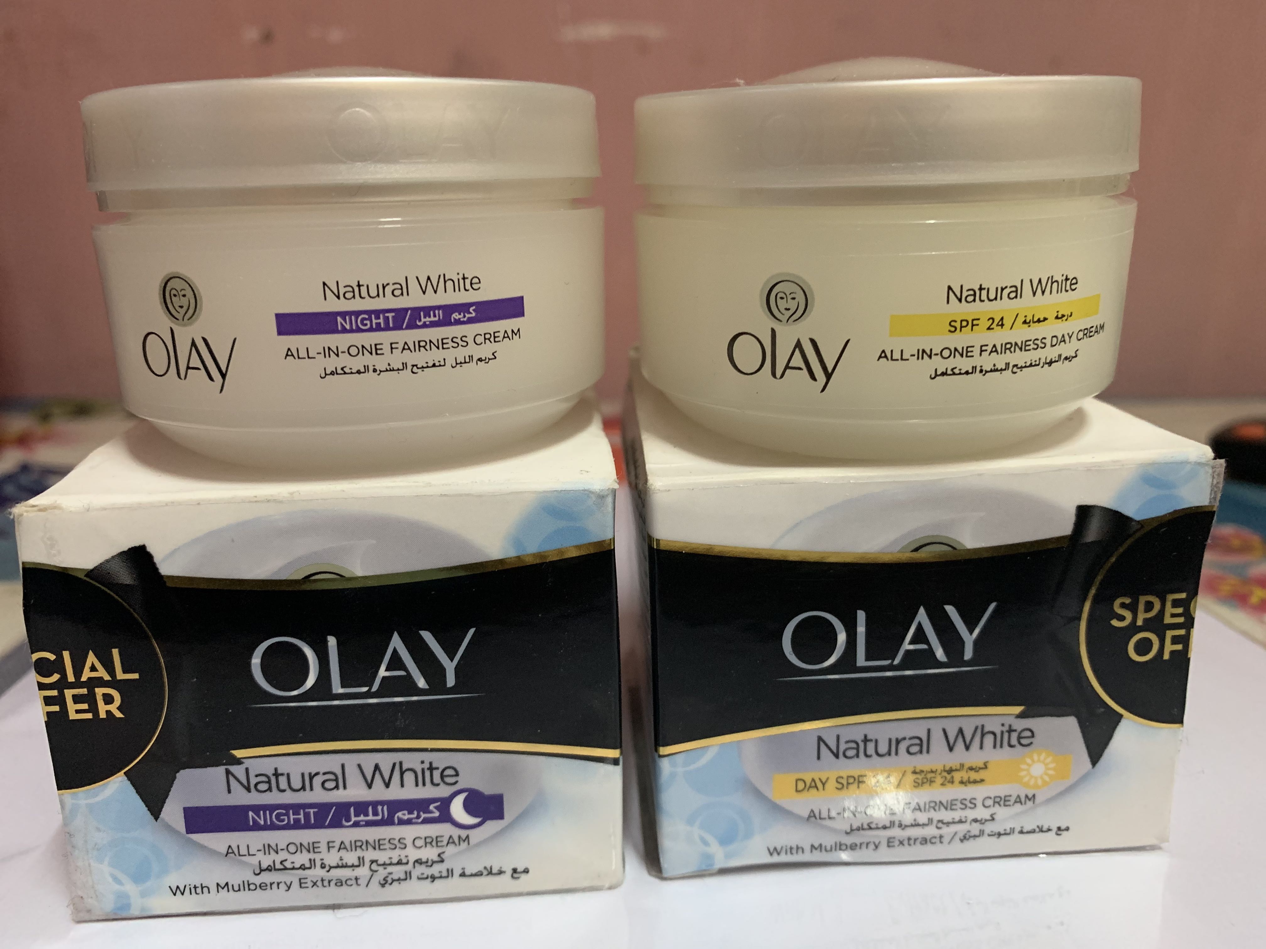 Natural%20WHITE%20Fairness%20Olay%20Night%20WHITENING%20CREAM%2050g%20And%20Olay%20Day%20CREAM%20SPF,%2050g%2050g%20X%202%20(2%20in%201pack)%20odnc%20-%20Image%202