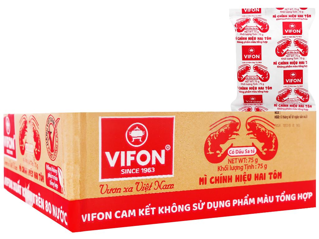 Thùng mì giấy Vifon 30 gói *75g
