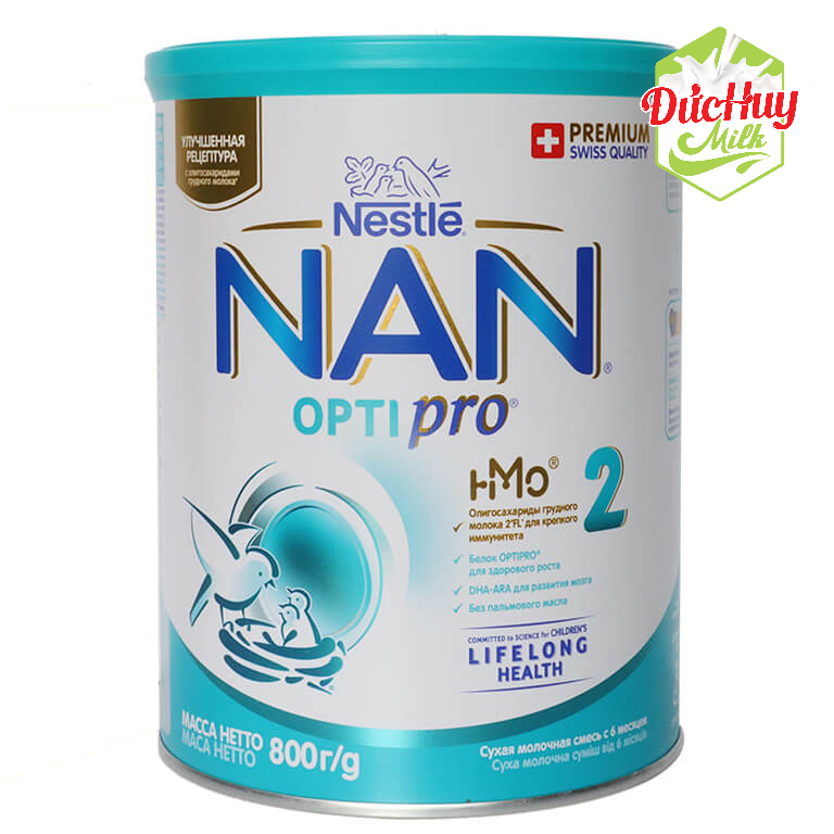 Sữa Nan Nga số 2 800g cho bé 6-12 tháng