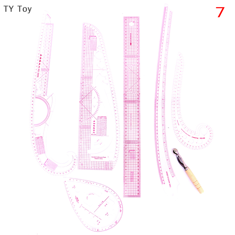TY Toy Bộ may cong thước may thước cắt THƯỚC ĐO mẫu quần áo thước đo
