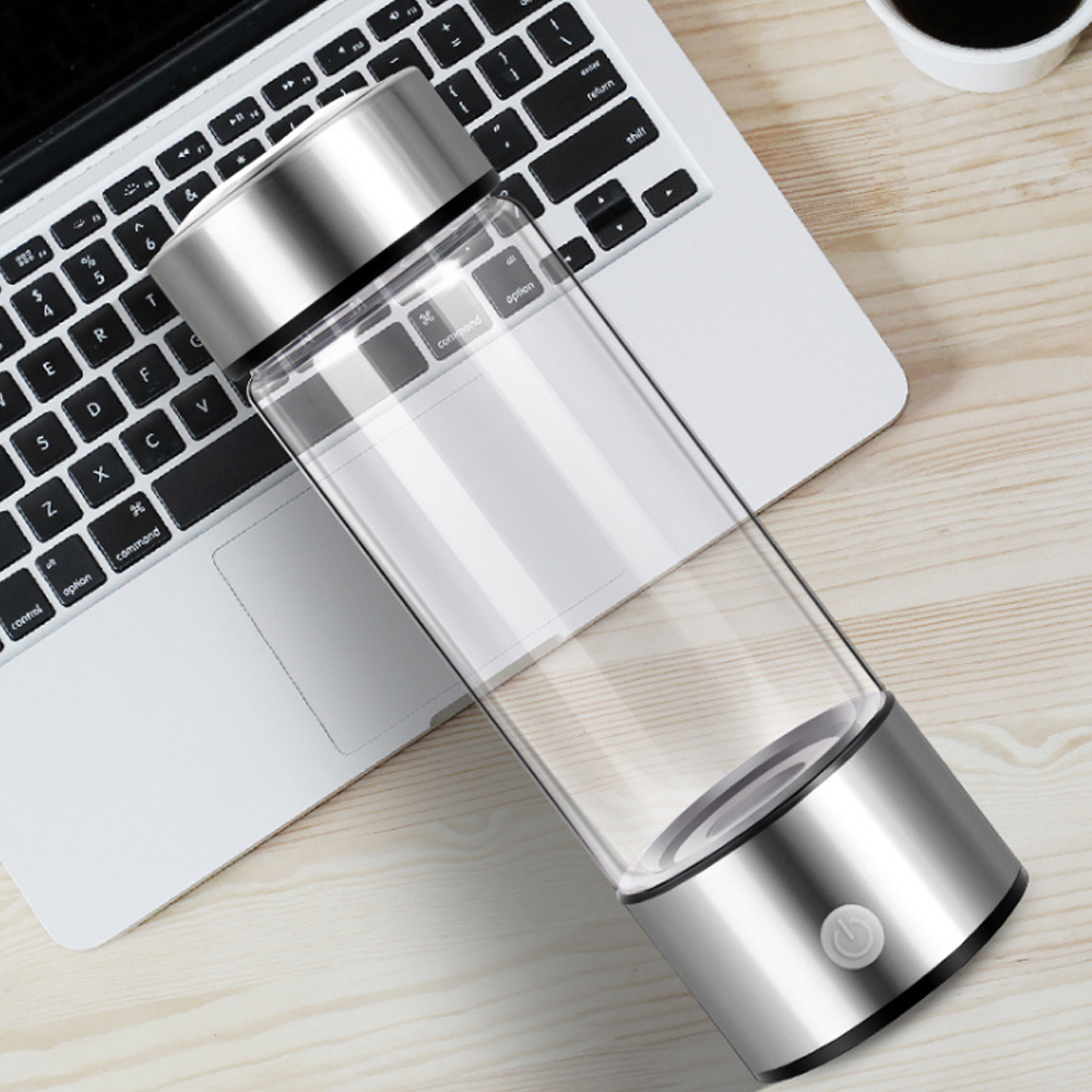 Bokali sạc USB Hydrogen Máy phát điện nước giàu Ionizer chai nước thủy tinh