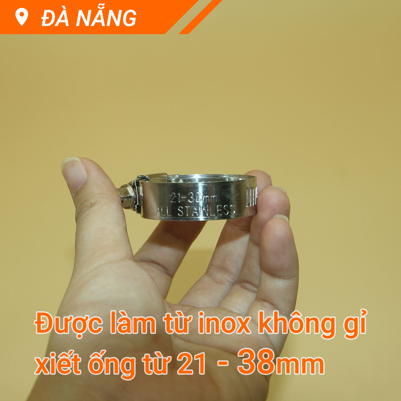 Đai xiết inox, cổ dê các cỡ