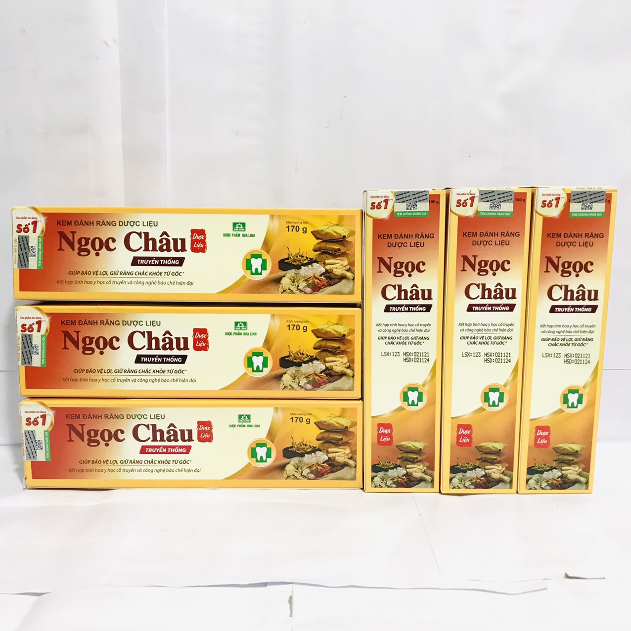 Kem đánh răng dược liệu Ngọc Châu (100G-170g)
