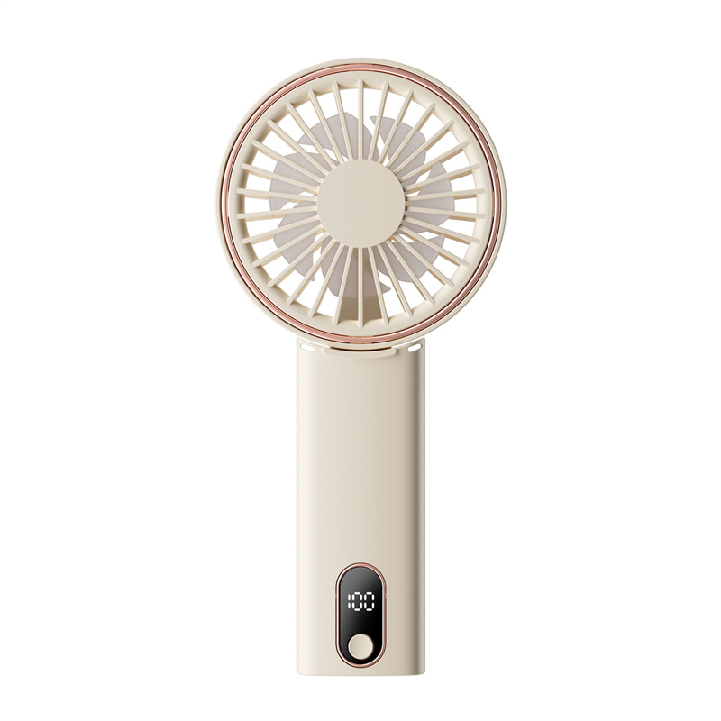 SADA Mini handheld fan usb rechargeable folding fan digital display desktop hanging neck fan