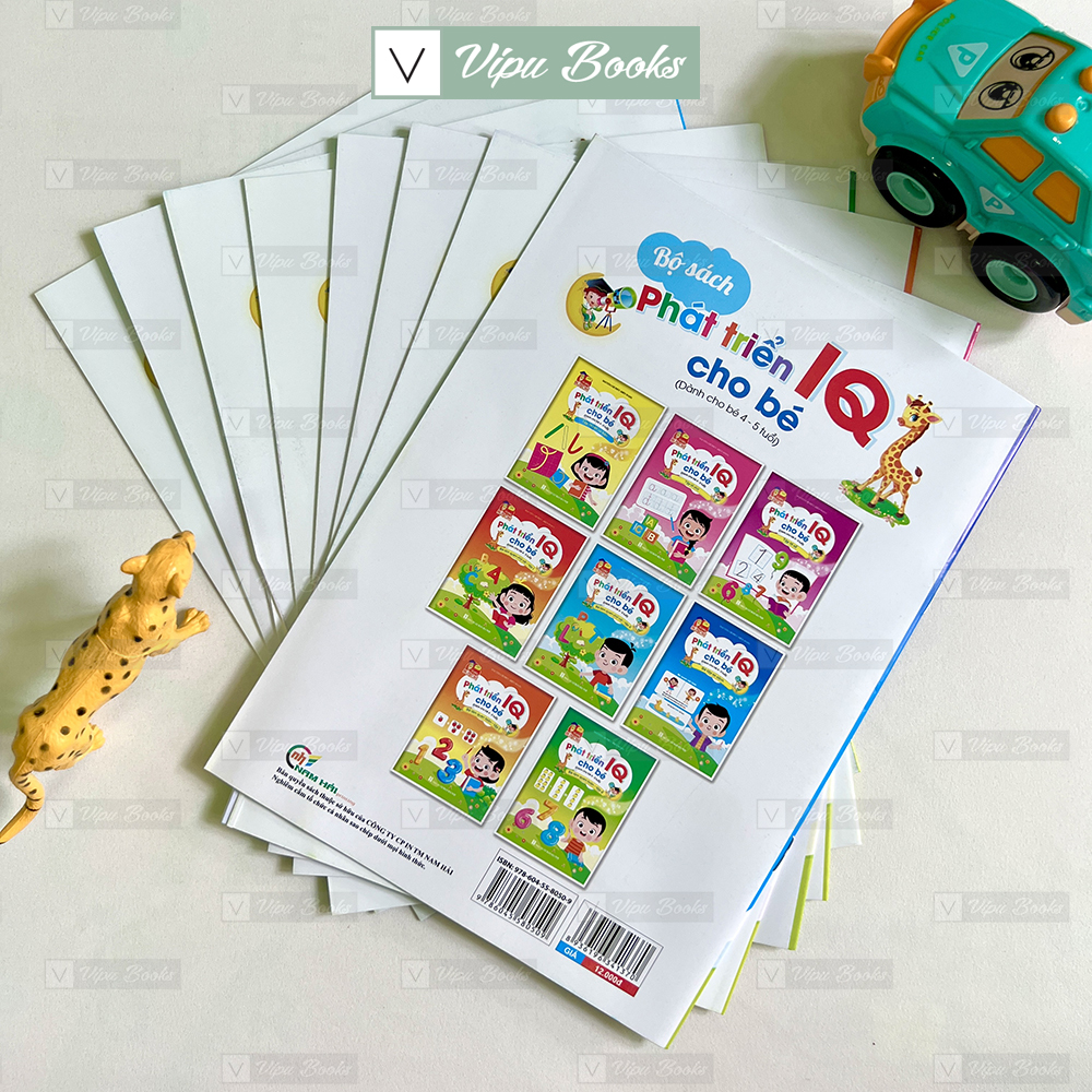 Sách - Phát Triển IQ Cho Bé - Dành Cho Bé 4-5 Tuổi (Túi 8 Cuốn)