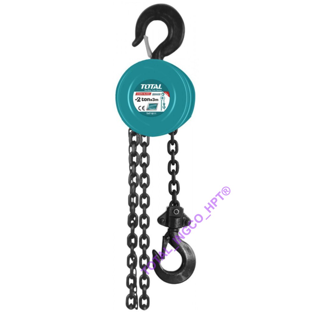 [Chính hãng] [Ảnh thật] Bá lăng xích Total THT1611 1 tấn - Độ cao nâng 3m [Hàng Chính Hãng Total]