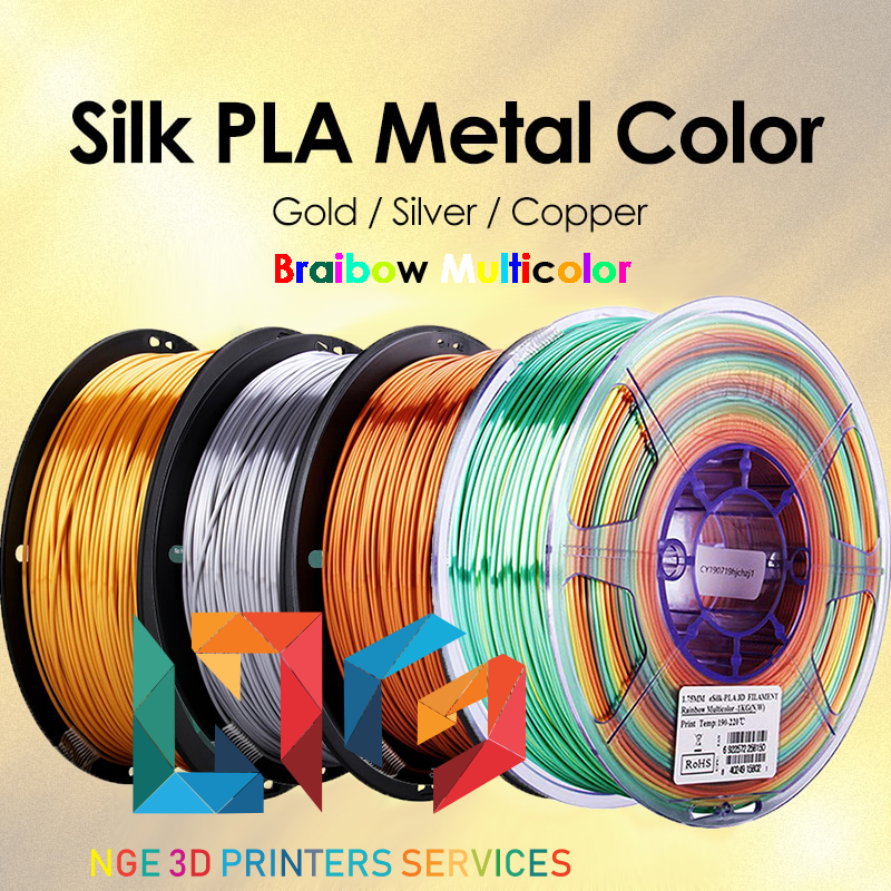 [HCM]Nhựa in 3d ESUN ePLA-Silk Metal Cao Cấp không tạp chất và bọt khí 1kg/Cuộn