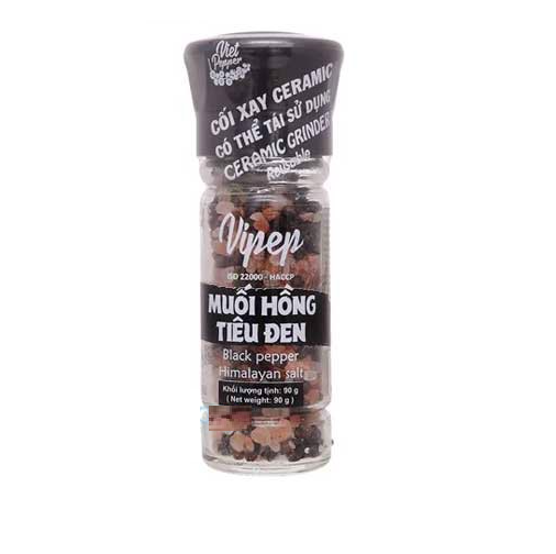 Muối hồng tiêu đen Vipep 90g
