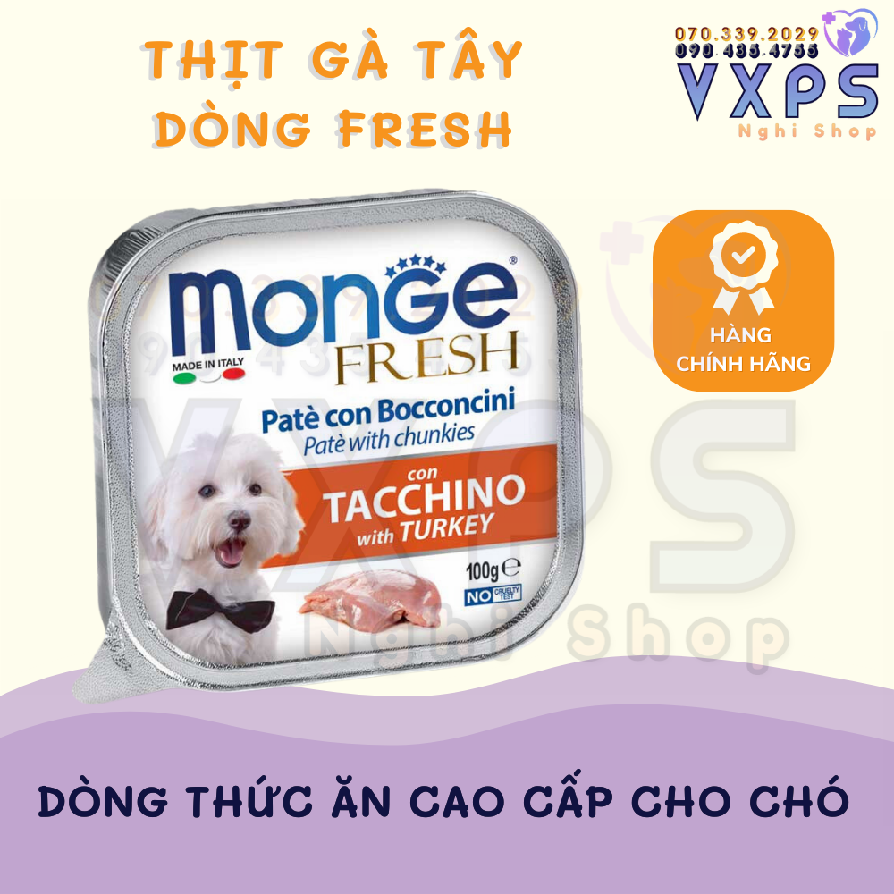 [GIẢM ĐẾN 20% Ở XU] Pate Monge Cho CHÓ Nhiều Vị Thơm Ngon 100g