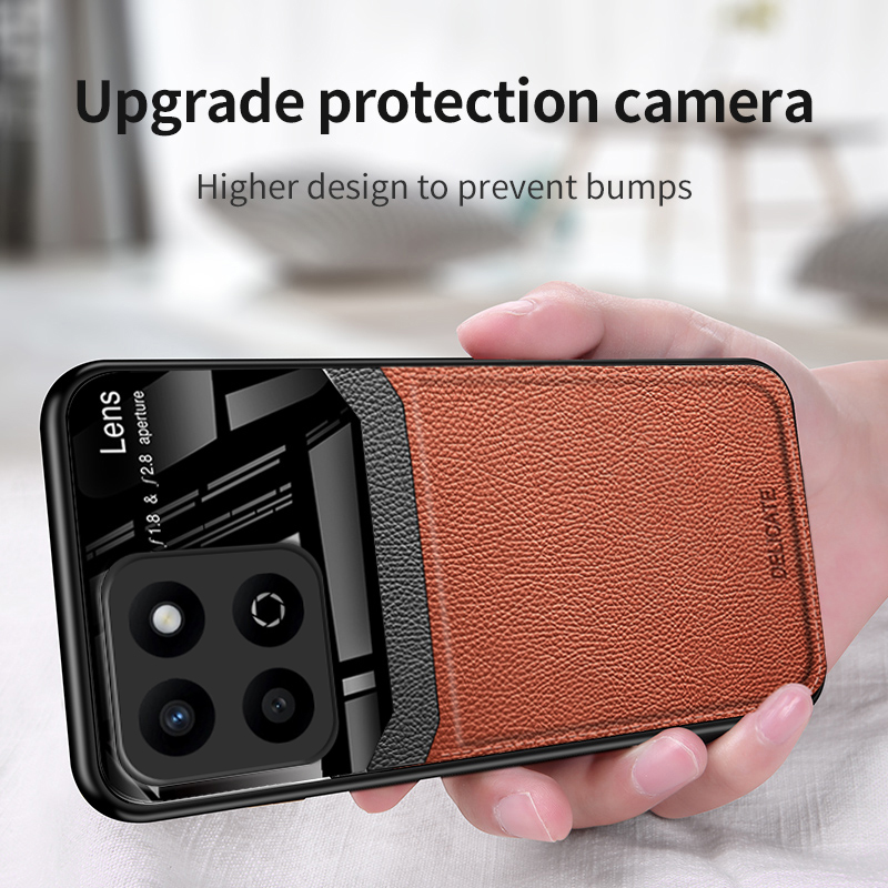 New Phone case Honor X7C Back cover Fashionable Hard Shockproof Back Mirror Film Protective Leather For Honor X7C case.