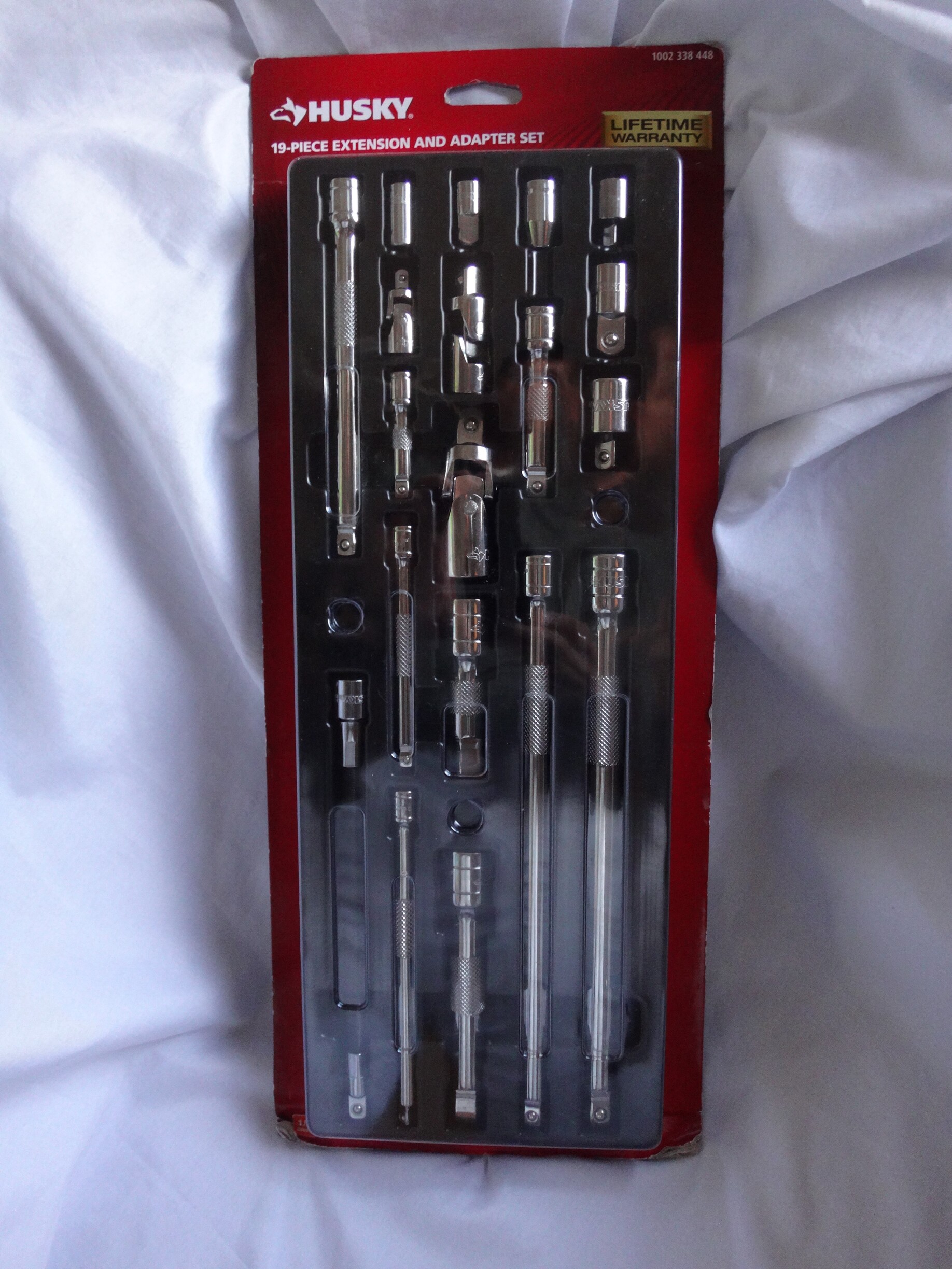 Husky 19PC Mechanics Tool Set Socket Extension Adapter Set HACCY19PC