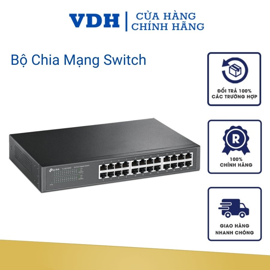 Switch TP-Link TL-SG1024D (24Port 10/100/1000Mbps - Vỏ kim loại)