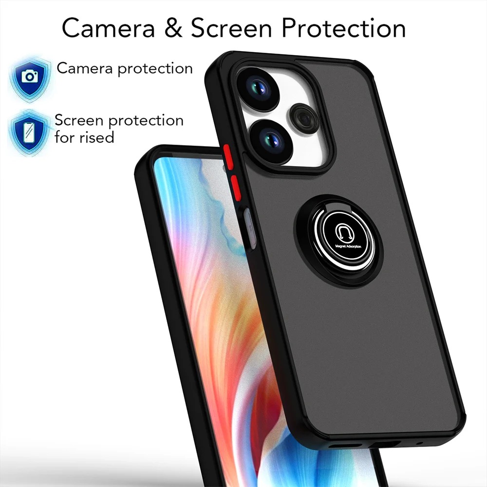 Phone cover Redmi 13X Back case Side Stripe Design Soft TPU Matte Texture Multifunctional Bracket All Inclusive Protection For Redmi 13X Phone cases.