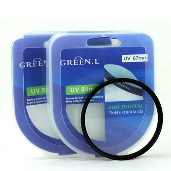 Kính lọc uv - filter uv green.l chính hãng - nhiều kích cỡ