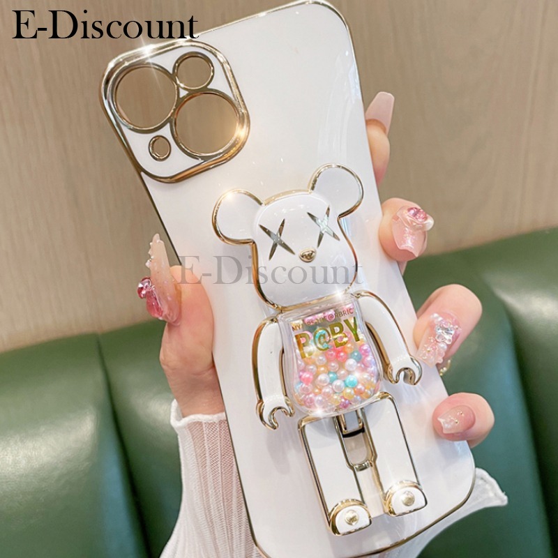 New Phone case Xiaomi Poco F7 Pro Back cover Soft Electroplated Quicksand Hourglass Pellet KWAS Bear silicone shockproof Protector Smooth for Xiaomi Poco F7 Ultra Back Cover. 