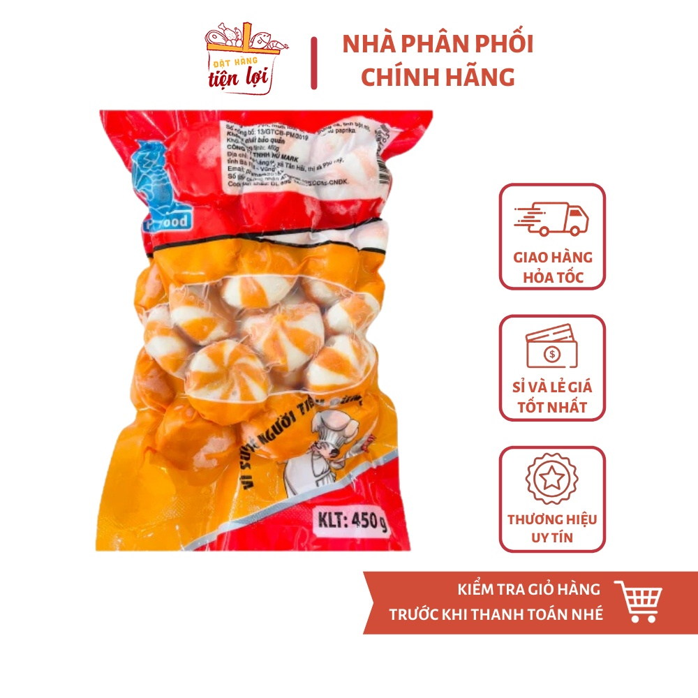 Cá viên nhân trứng cá Phú Mark 450g ( Giao Hoả tốc HCM 2H)