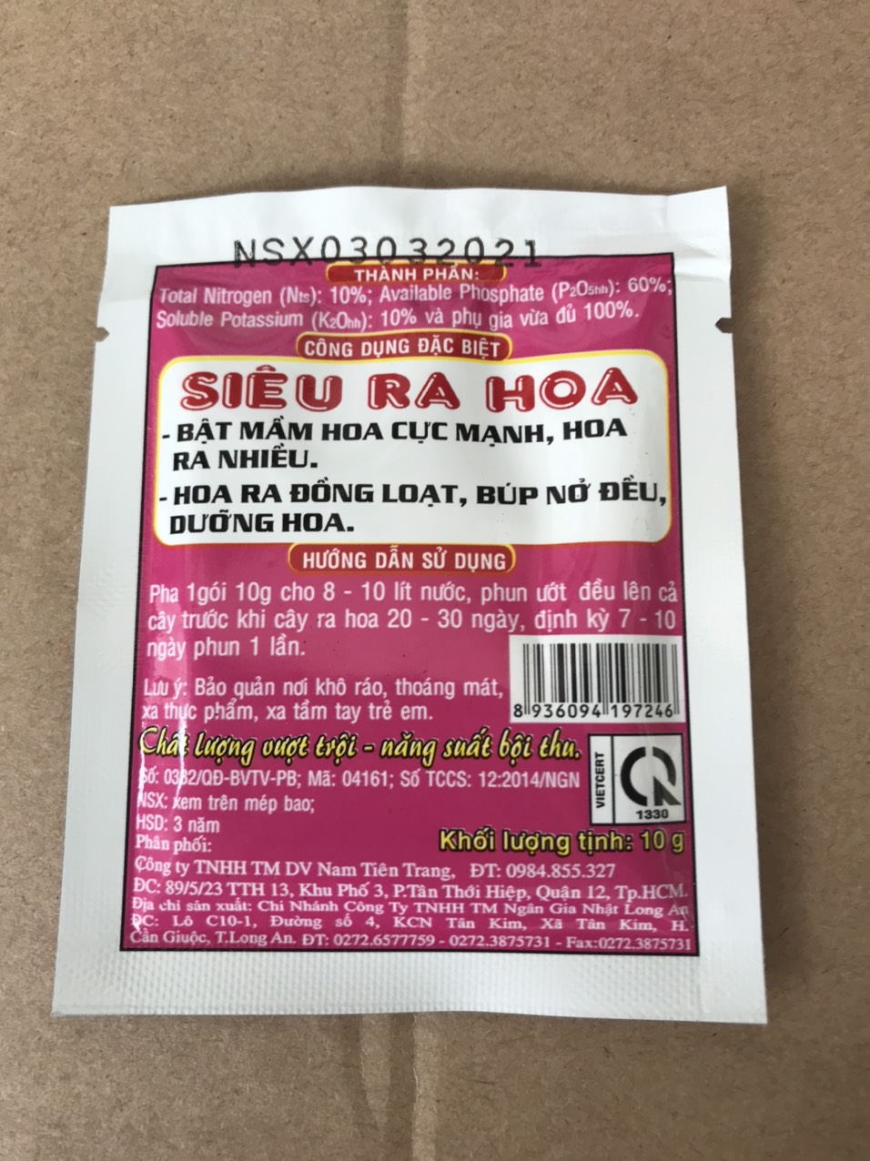 Phân Bón Lá THẦN KỲ 7 SIÊU RA HOA 10gr