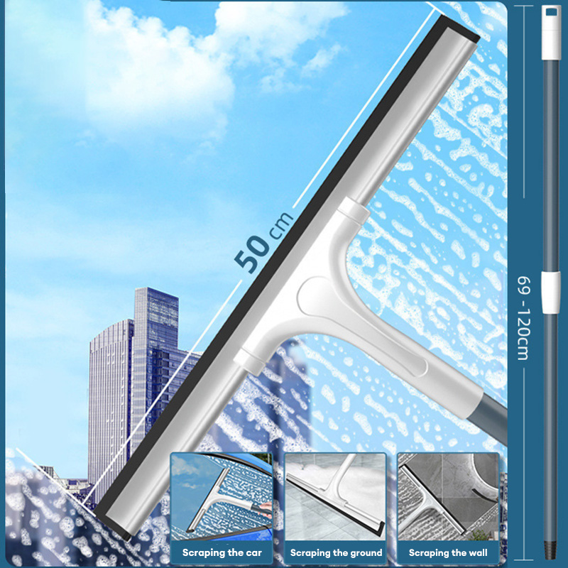 Multi functional office and household glass scraper, floor soft rubber glass scraper