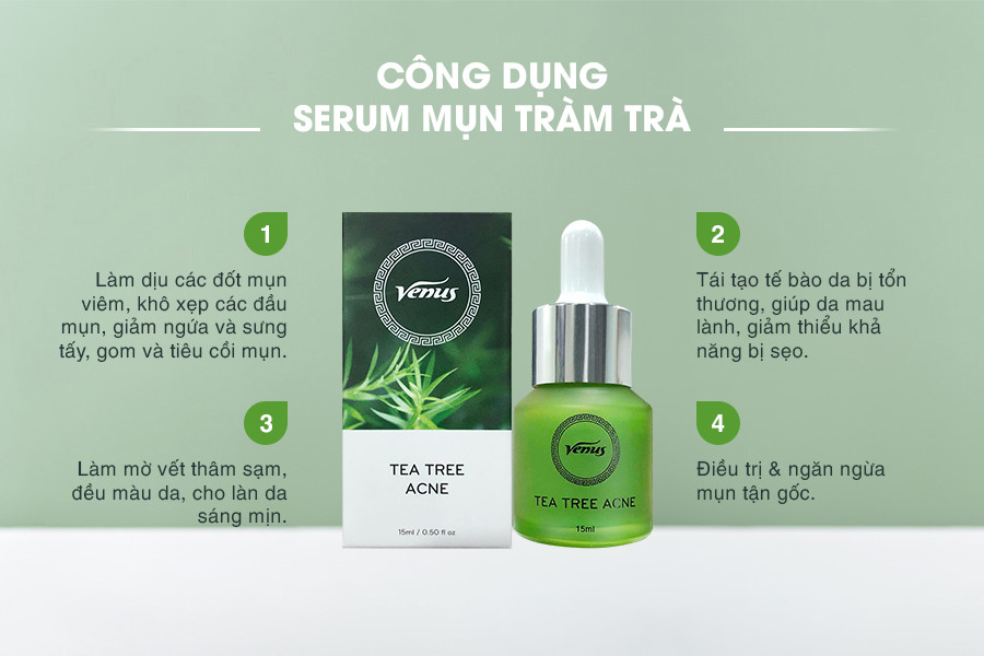 [Freeship] Serum Tràm Trà Venus - Sạch Mụn 100% Chính Hãng
