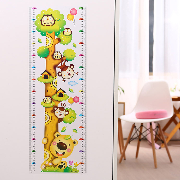 GIÂY DÁN TƯỜNG - THƯỚC ĐO CHIỀU CAO CHO BÉ-  DÁN TƯỜNG ĐO CHIỀU CAO [ Giao mẫu ngẫu nhiên ]