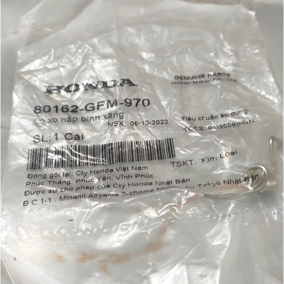 Lò xo nắp bình xăng Lead 110 (80162-GFM-970)