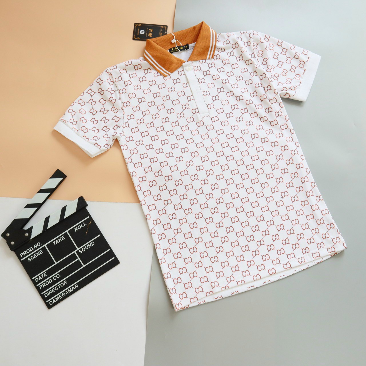 Áo thun polo gc nam phối màu cổ áo cao cấp - bền - hottrend