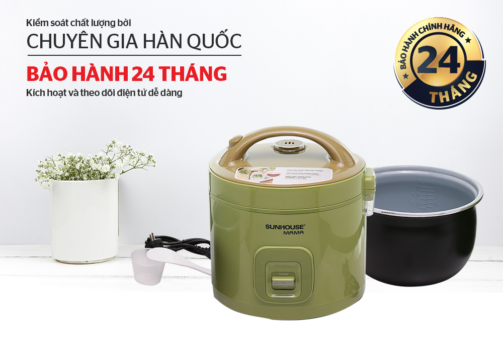 Nồi cơm điện 1.2L SUNHOUSE MAMA SHD8265G