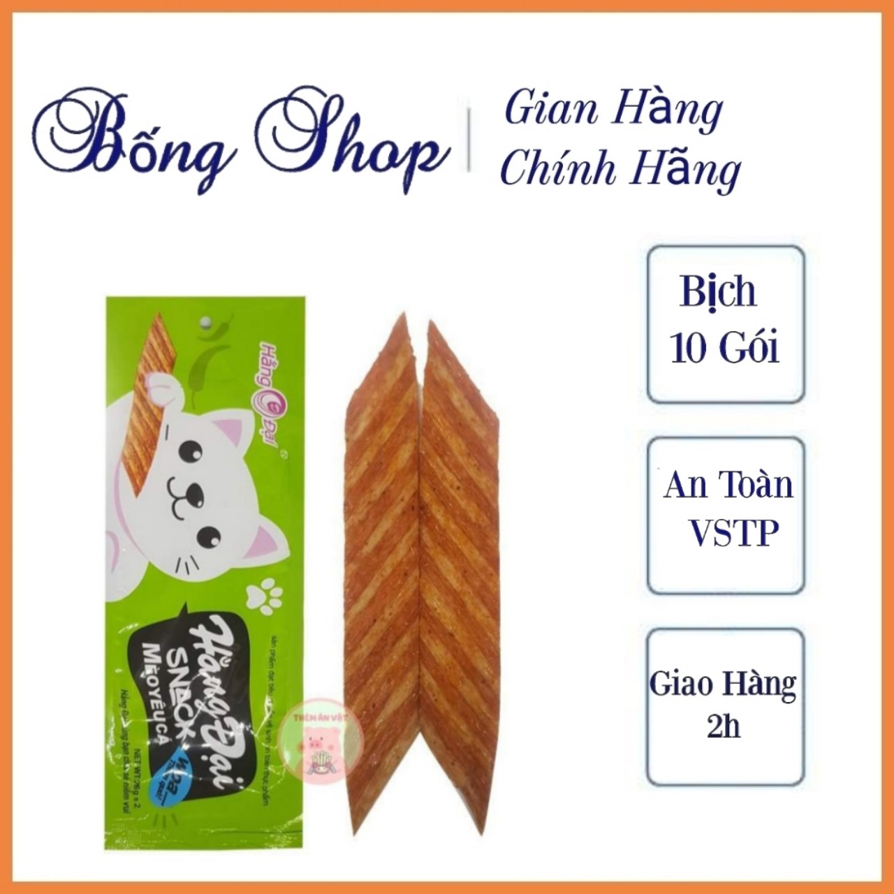 Combo 10 Gói Snack Mèo Yêu Cá