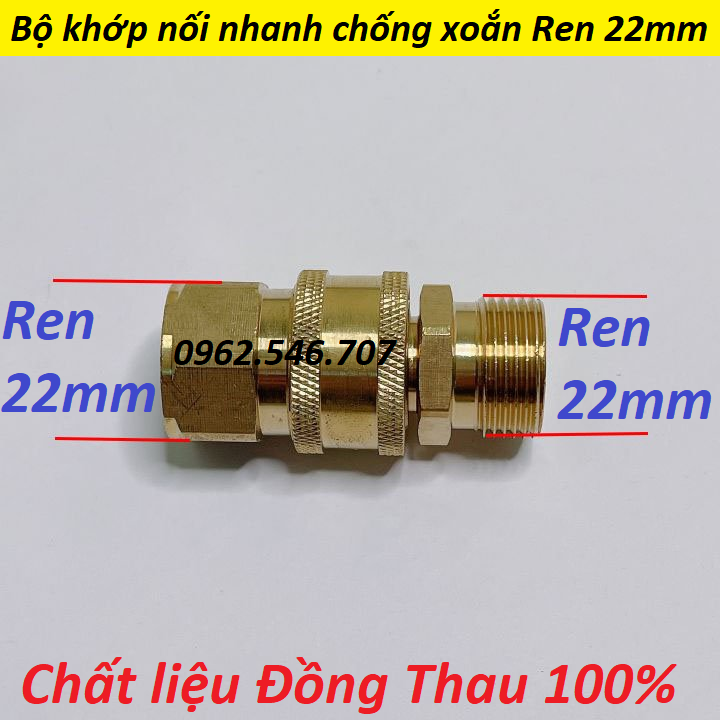 Bộ khớp nối nhanh đầu ra cho máy rửa xe áp lực cao, máy xịt rửa cao áp, máy rửa xe gia đình