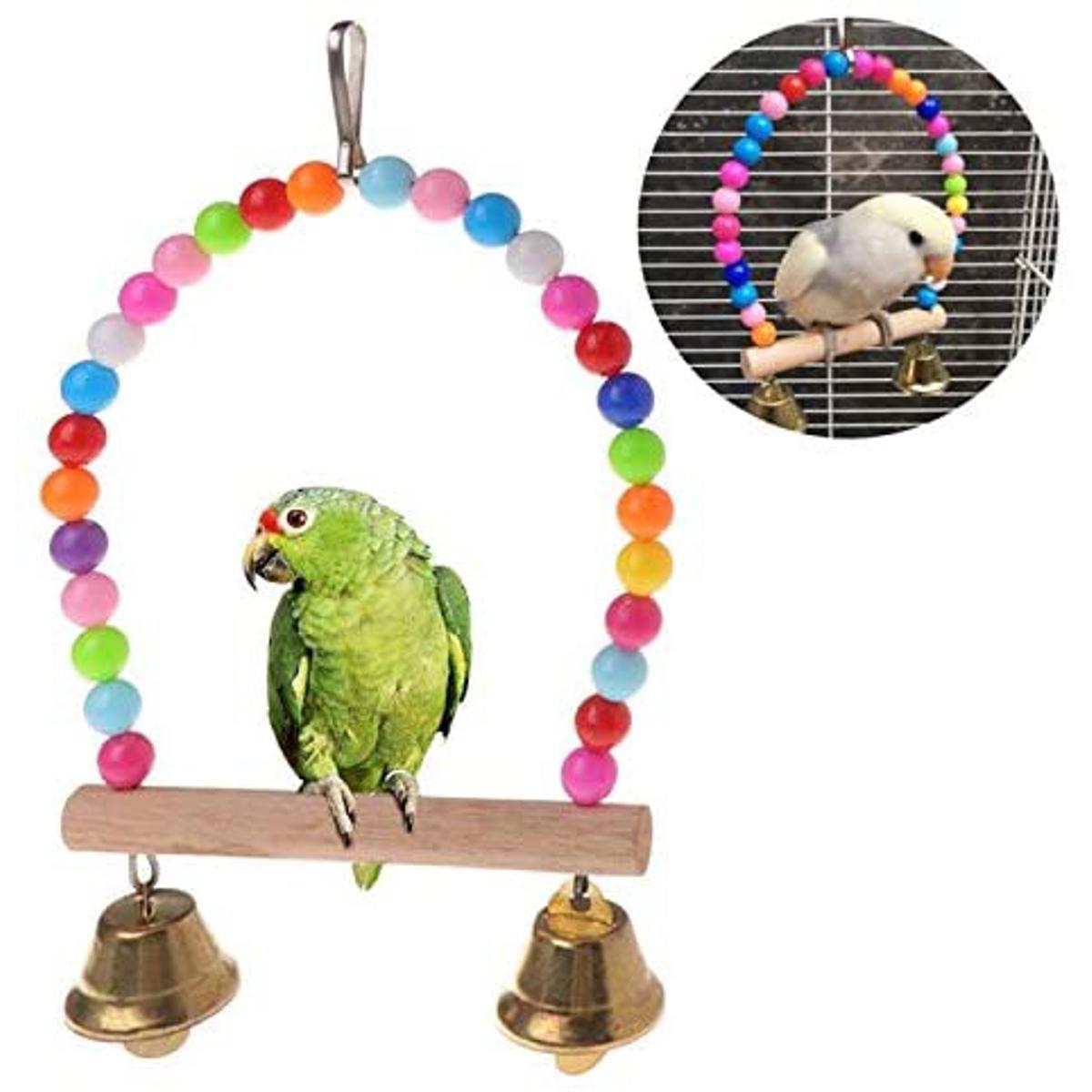Hanging Parrot Stand - Bird Toy