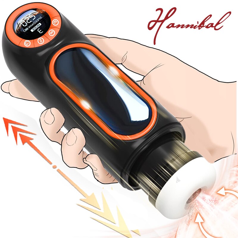 Hannibal Auto Male Masturbator With LED Display 10 Thrusting 4 Sucking 10  Vibration Pussy Vaginas Real Blowjob Sex Toys For Men sex toy Medical  Silicone Masturbation Cup - Lazada | Lazada PH